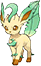 Leafeon, Front, in Omega Ruby & Alpha Sapphire
