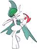 Gallade Mega, Front, in Omega Ruby & Alpha Sapphire