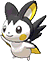 Emolga, Front, in Omega Ruby & Alpha Sapphire