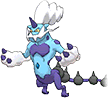 Thundurus Therian Forme, Front, in Omega Ruby & Alpha Sapphire