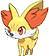 Fennekin, Front, in Omega Ruby & Alpha Sapphire