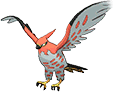 Talonflame, Front, in Omega Ruby & Alpha Sapphire