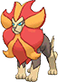 Pyroar, Front, in Omega Ruby & Alpha Sapphire