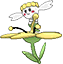 Flabébé Yellow Flower, Front, in Omega Ruby & Alpha Sapphire