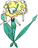 Florges Yellow Flower, Front, in Omega Ruby & Alpha Sapphire