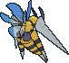 Beedrill Mega, Back, in Omega Ruby & Alpha Sapphire