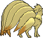 Ninetales, Back, in Omega Ruby & Alpha Sapphire