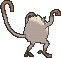 Mankey, Back, in Omega Ruby & Alpha Sapphire