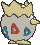 Togepi, Back, in Omega Ruby & Alpha Sapphire
