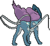 Suicune, Back, in Omega Ruby & Alpha Sapphire