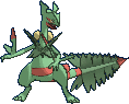 Sceptile Mega, Back, in Omega Ruby & Alpha Sapphire