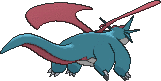 Salamence, Back, in Omega Ruby & Alpha Sapphire
