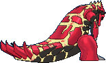 Groudon Primal, Back, in Omega Ruby & Alpha Sapphire