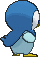 Piplup, Back, in Omega Ruby & Alpha Sapphire