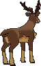 Sawsbuck Spring Form, Back, in Omega Ruby & Alpha Sapphire