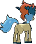 Keldeo Ordinary Form, Back, in Omega Ruby & Alpha Sapphire