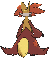 Delphox, Back, in Omega Ruby & Alpha Sapphire