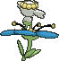 Flabébé Blue Flower, Back, in Omega Ruby & Alpha Sapphire