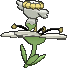 Flabébé White Flower, Back, in Omega Ruby & Alpha Sapphire
