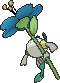Floette Blue Flower, Back, in Omega Ruby & Alpha Sapphire