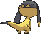 Helioptile, Back, in Omega Ruby & Alpha Sapphire