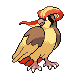 Pidgeot, Front, in Platinum