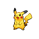 Pikachu, Front, in Platinum