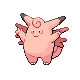 Clefable, Front, in Platinum