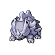 Rhyhorn, Front, in Platinum