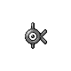 Unown K, Front, in Platinum
