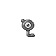 Unown L, Front, in Platinum