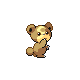 Teddiursa, Front, in Platinum