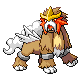 Entei, Front, in Platinum