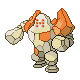 Regirock, Front, in Platinum