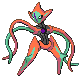 Deoxys Attack Forme, Front, in Platinum