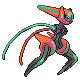 Deoxys Speed Forme, Front, in Platinum