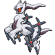 Arceus Dark, Front, in Platinum