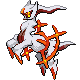 Arceus Fire, Front, in Platinum