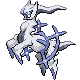 Arceus Flying, Front, in Platinum