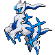 Arceus Water, Front, in Platinum