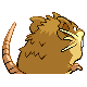 Raticate, Back, in Platinum