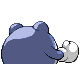 Poliwhirl, Back, in Platinum
