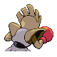 Hitmonchan, Back, in Platinum