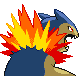 Typhlosion, Back, in Platinum