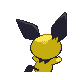 Pichu, Back, in Platinum