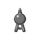 Unown A, Back, in Platinum