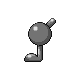 Unown L, Back, in Platinum