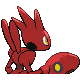 Scizor, Back, in Platinum