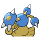 Hitmontop, Back, in Platinum