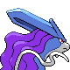 Suicune, Back, in Platinum